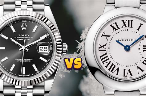 rolex vs cartier womens watch|Cartier vs Rolex review.